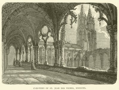 Cloisters of St Jean des Vignes, Soissons by English School