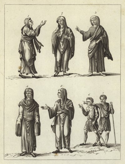Clothes of the Anglo Saxons by English School