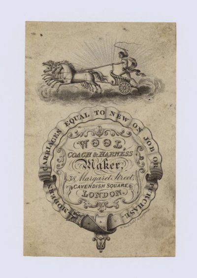 Coach and Harness Maker, Wool by English School
