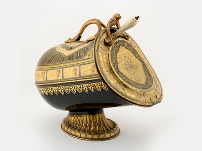 Coal scuttle by Henry Loveridge & Co., c.1880-1927 by English School