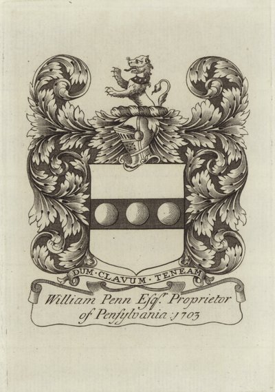 Coat of arms of William Penn by English School