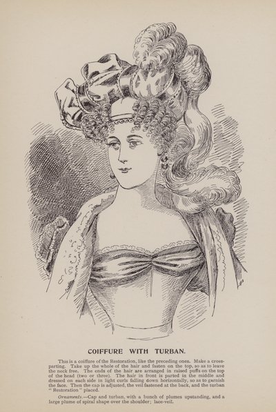 Coiffure with Turban by English School