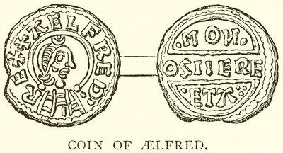 Coin of Aelfred by English School