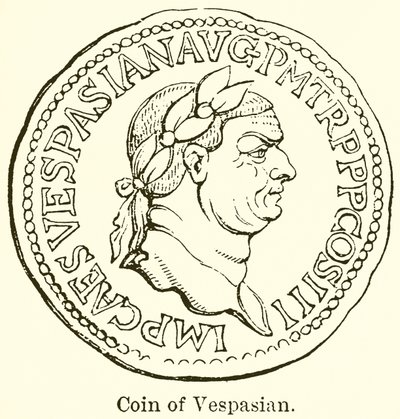 Coin of Vespasian by English School