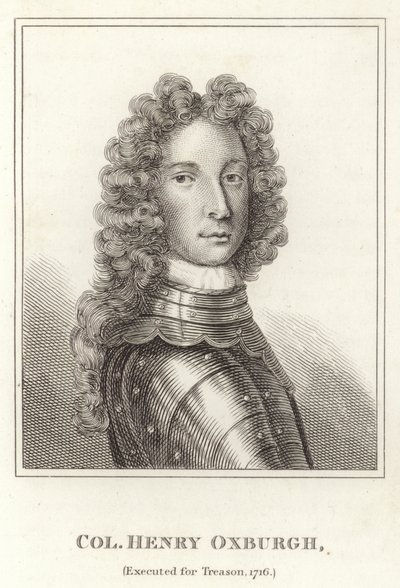 Col Henry Oxburgh, Executed for Treason, 1716 by English School