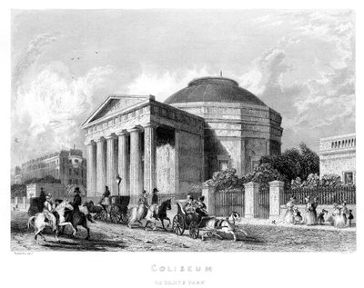 Coliseum, Regents Park, 1837 by English School