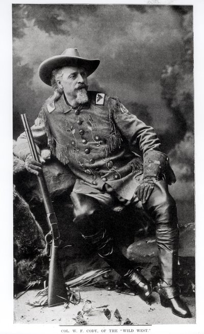 Colonel William Frederick Cody, also known as Buffalo Bill, 1903 by English School