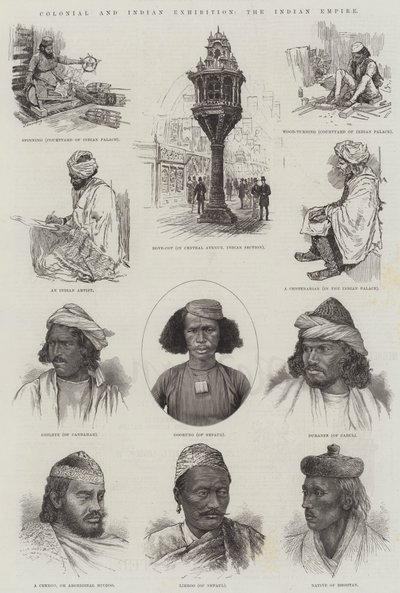 Colonial and Indian Exhibition, the Indian Empire (engraving) by English School
