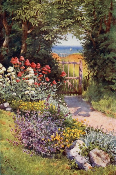 Colour in the Herb-garden by English School