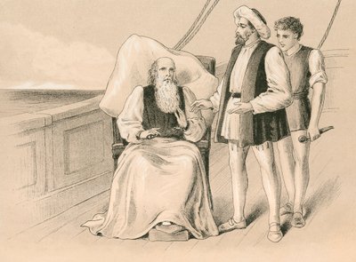 Columbus Refuses to Have His Irons Taken Off by English School