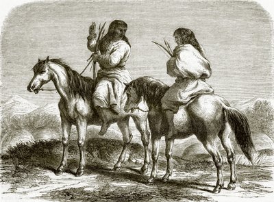 Comanche Indians by English School