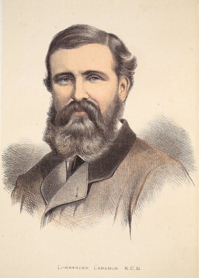 Commander Cameron, illustration from The Pictorial Edition of the Life and Discoveries of David Livingstone by J. Ewing Richie by English School