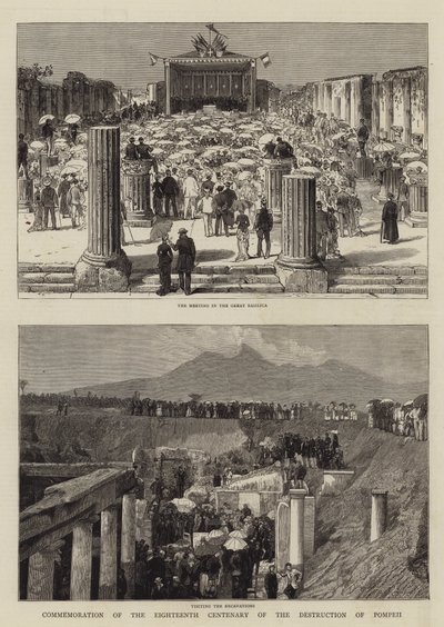Commemoration of the Eighteenth Centenary of the Destruction of Pompeii by English School