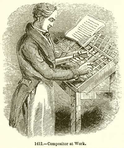 Compositor at Work by English School