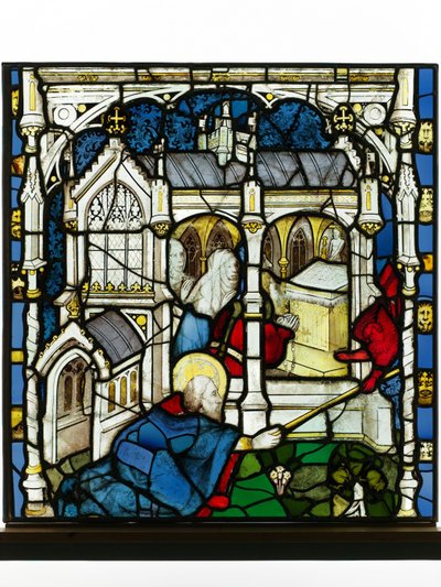 St John Measures the Temple by English School
