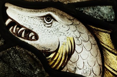 Conserved section from the Great East Window at York Minster: 