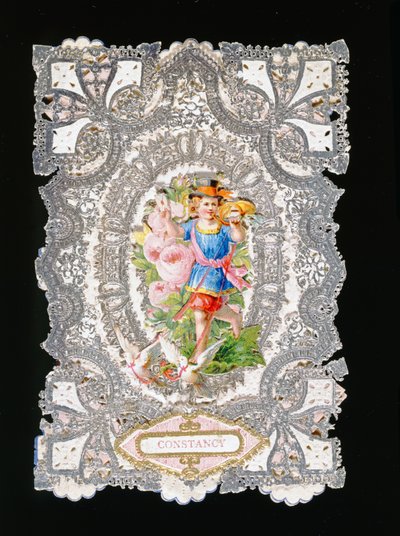 Constancy, Valentine card, c.1860 by English School