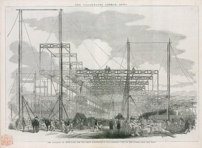 Construction of the Crystal Palace, Great Exhibition of 1851 by English School