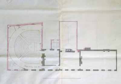 Contract Drawing for the First Floor of the Royal Institution, 1800 by English School