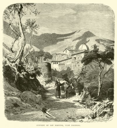 Convent of San Martino, Near Palermo by English School