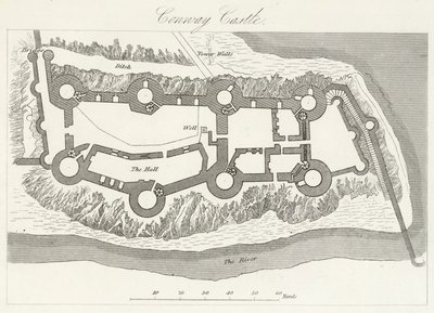 Conway Castle by English School