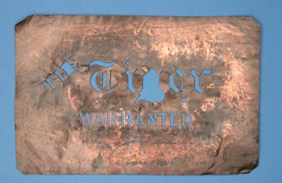 Copper Stencil of The Tiger, Warranted by English School