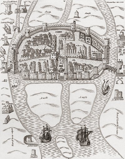 Cork, County Cork, Ireland in 1633, from 