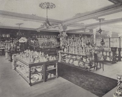 Corner in the China Showrooms, Harrods by English School