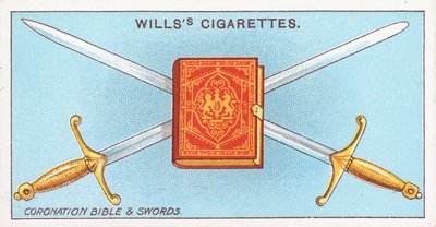 Coronation Bible and Swords by English School