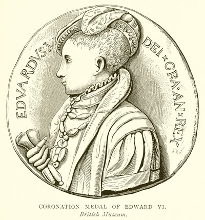 Coronation Medal of Edward VI by English School