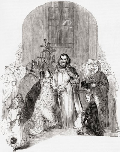 Coronation of Henry IV, from Old England: A Pictorial Museum by English School