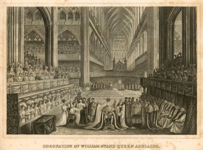 Coronation of King William IV and Queen Adelaide by English School