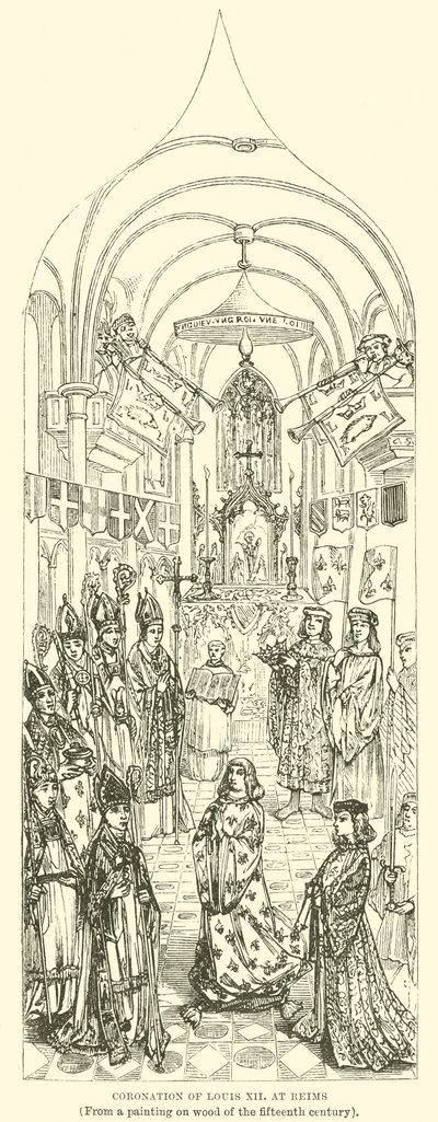 Coronation of Louis XII at Reims by English School