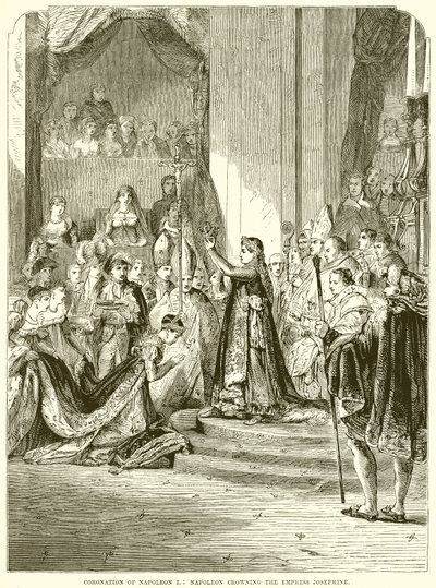 Coronation of Napoleon I: Napoleon Crowning the Empress Josephine by English School