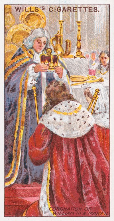 Coronation of William III and Mary II by English School