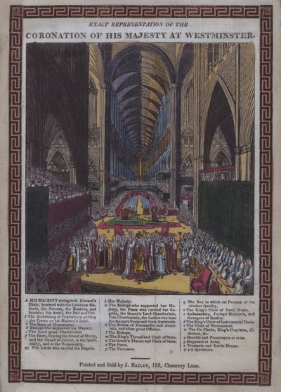 Coronation of his Majesty George III at Westminster by English School