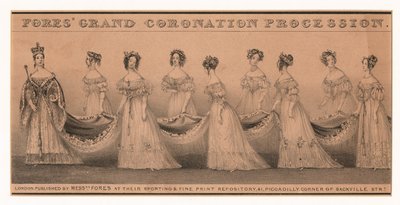 Coronation Procession of Queen Victoria, London by English School