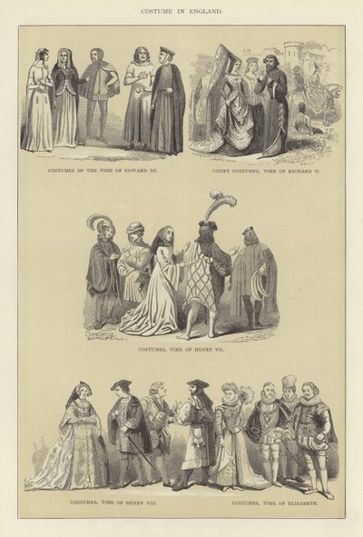 Costume in England by English School