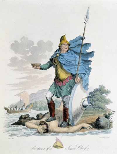 Costume of a Saxon leader - in 