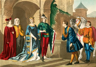 Costumes 1380 by English School