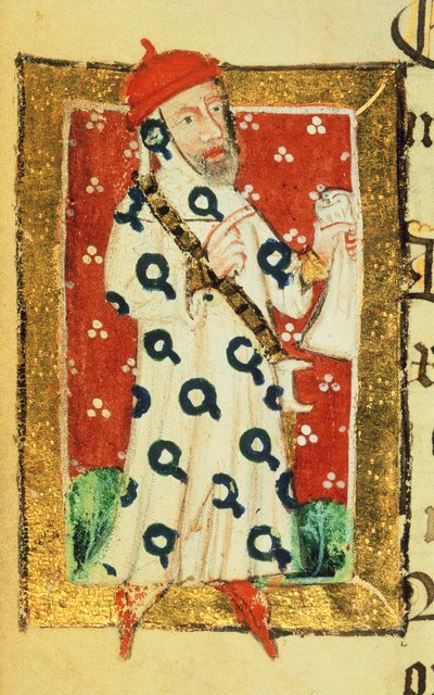 Nigel Lorning, Knight of the Garter, from the Benefactors Book of St. Alban