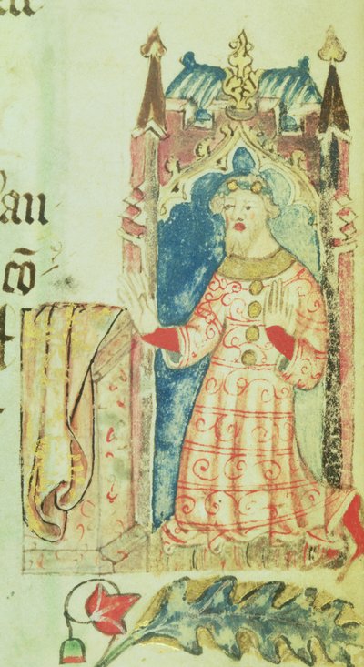 Portrait of John of Gaunt, Duke of Lancaster, from the Benefactors Book of St. Alban