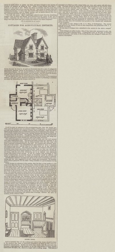 Cottages for Agricultural Districts by English School