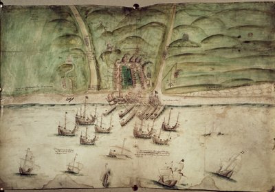 Plan of Brighton under Attack by English School