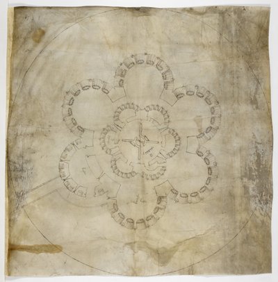 Ground Plan of Deal Castle by English School