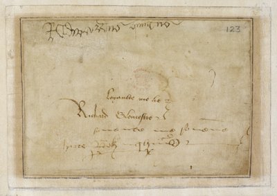 Richard’s ‘loyalty me lie’ signature next to Edward V’s signature by English School