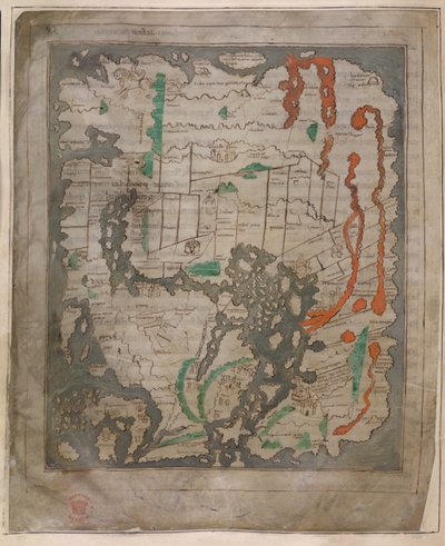 The Tiberius Map, Mappa Mundi by English School