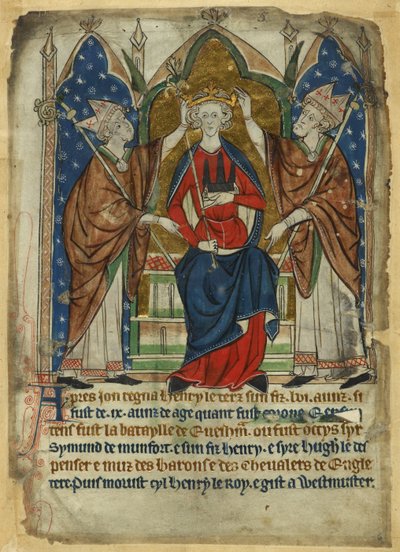 Coronation of Henry III, from the 