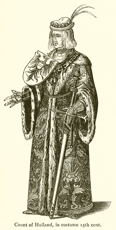 Count of Holland, in Costume 15th Century by English School