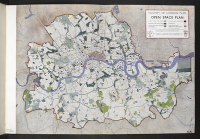County of London Open Space Plan Prepared for the London County Council by J.H. Forshaw and Patrick Abercrombie by English School